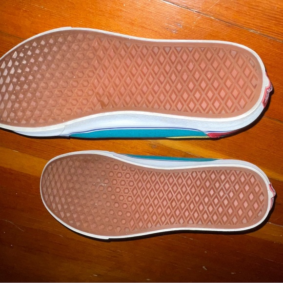 Vans Old Skool Colorblock Sneakers (Blue / Teal / Yellow) - Picture 6 of 8